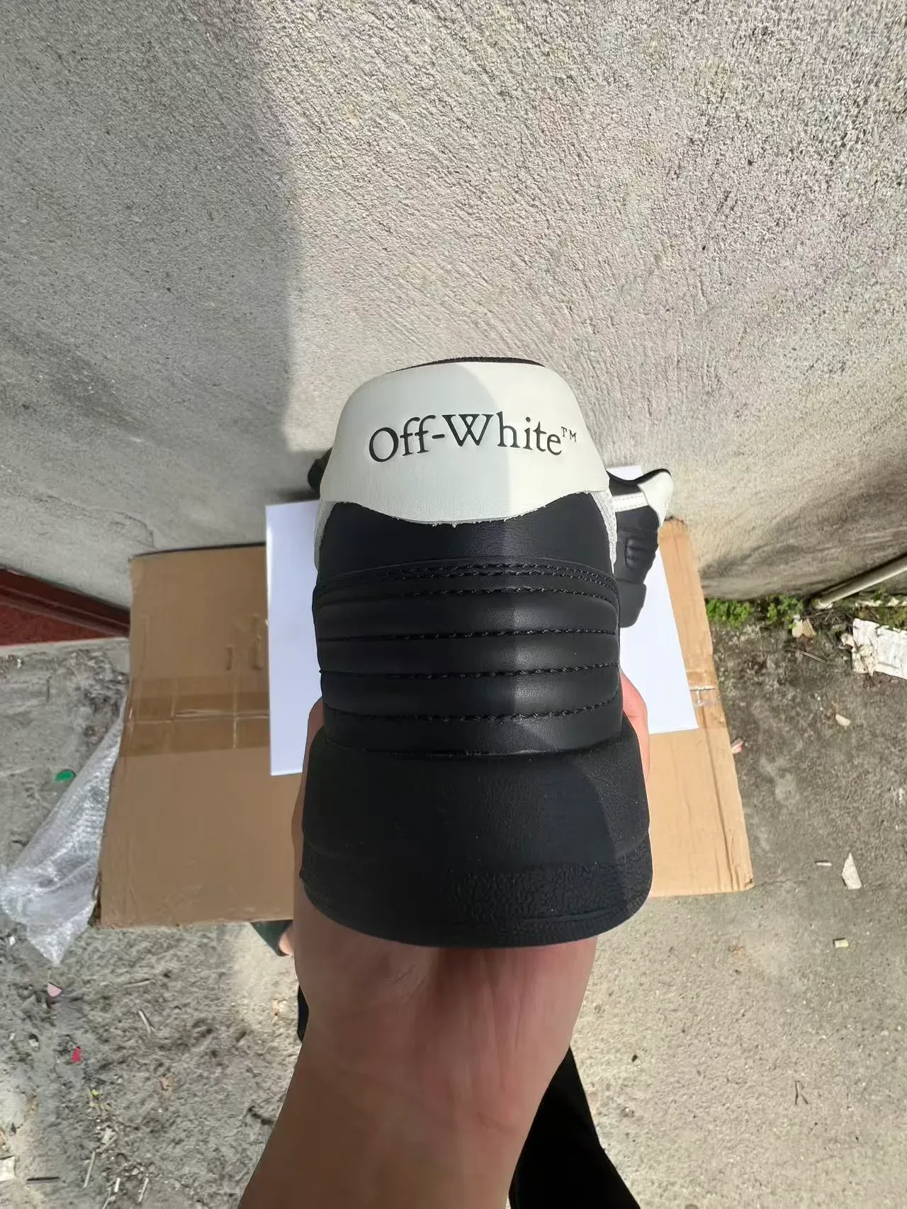 Off-White Black Diagonal Arrow Logo Chunky Sculpted Sole Lifestyle Sneakers 8