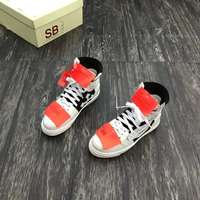 Off-White Black High-Top Industrial Detailing Lifestyle Sneakers 7