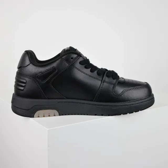 Off-White For Walking Black Leather Lifestyle Sneakers 7