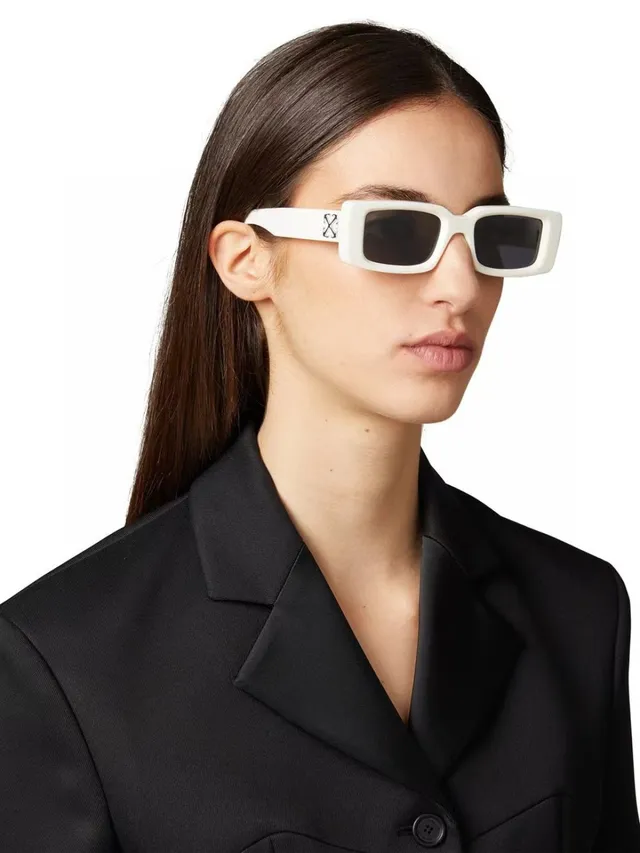 Off-White Oeri127 Arthur Black Frame Green Lens Sunglasses 2