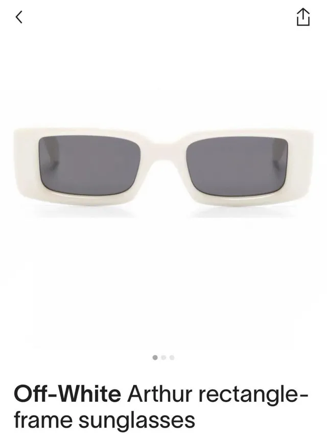 Off-White Oeri127 Arthur Black Frame Green Lens Sunglasses 7
