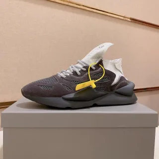 Off-White Runner Brown White Black Yellow Zip-Collar Chunky Sneaker