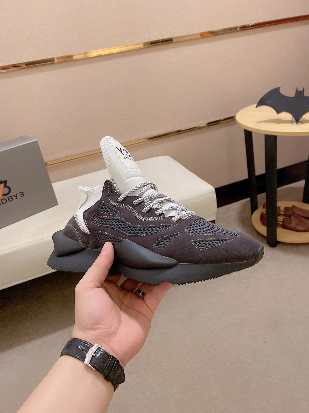 Off-White Runner 棕白黑黄 拉链领 厚底运动鞋 6