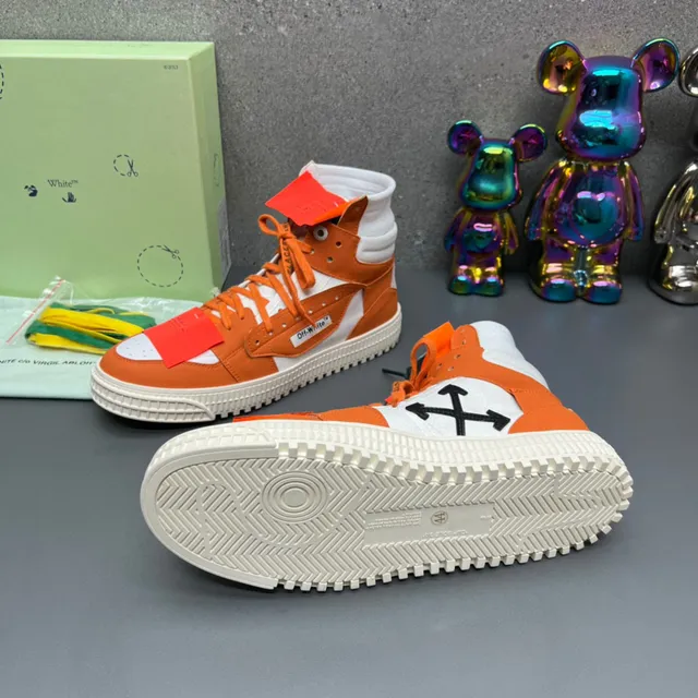 Off-White The Ten Naranja Zapatillas Lifestyle con Diseño Industrial de High-Top 2