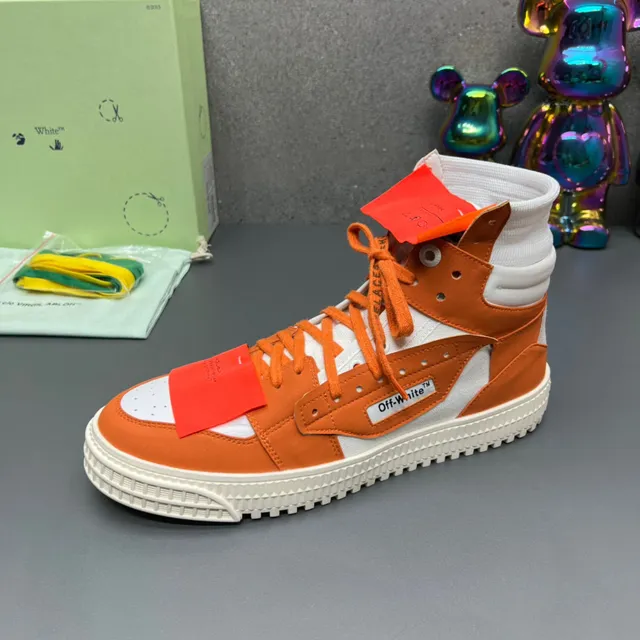 Off-White The Ten Naranja Zapatillas Lifestyle con Diseño Industrial de High-Top 4
