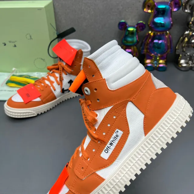 Off-White The Ten Naranja Zapatillas Lifestyle con Diseño Industrial de High-Top 5