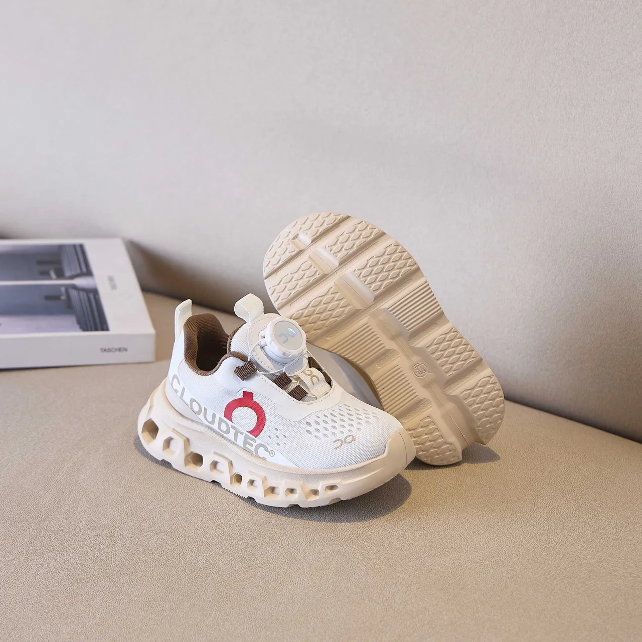 On Cloudmonster Niños Sin Cordones Zapatillas Gruesas 13