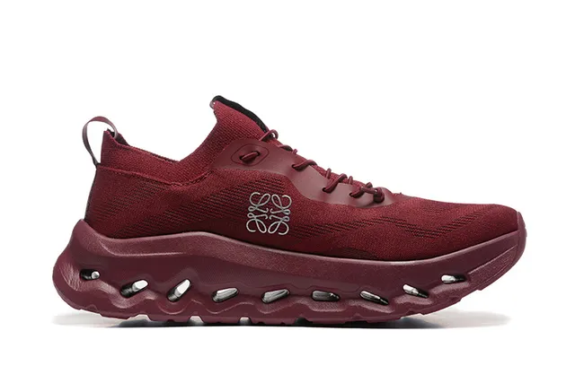On Cloudmonster Maroon Knit দৌড়ের জুতা 4