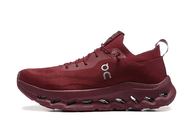 On Cloudmonster Maroon Knit দৌড়ের জুতা 5