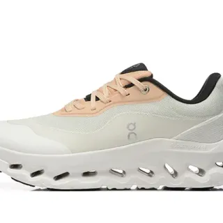 On Cloudmonster Off-White Peach Black 跑鞋