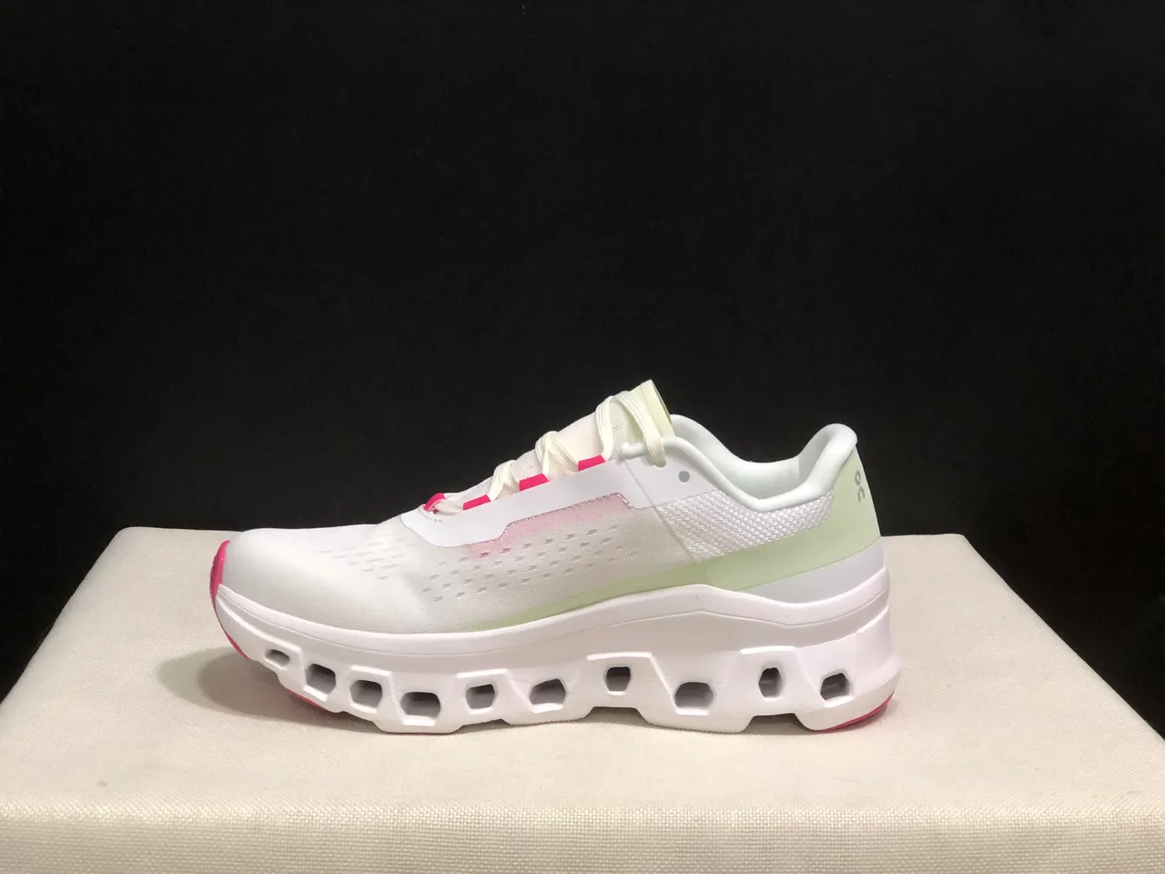 On Cloudmonster White Lima zapatillas de correr 7