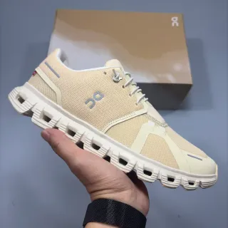 On Cloudnova Beige Mesh Lifestyle Sneakers