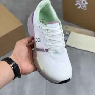 On Cloudnova White Mint Purple Lifestyle Sneakers