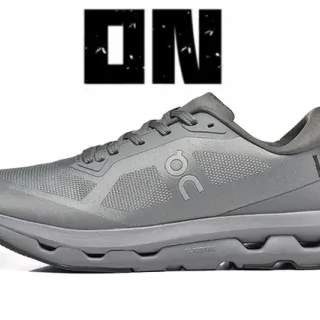 On Gray Monochromatic Engineered Mesh Upper Sneakers