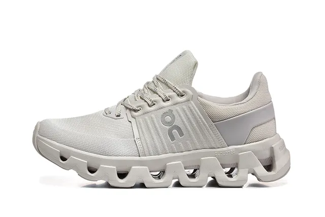 On Upper de malla blanca Open-Cloud Midsole Zapatos de correr 5