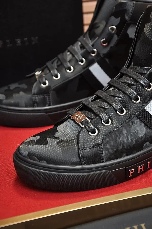 Philipp Plein Sneaker alta con estampado de camuflaje 3