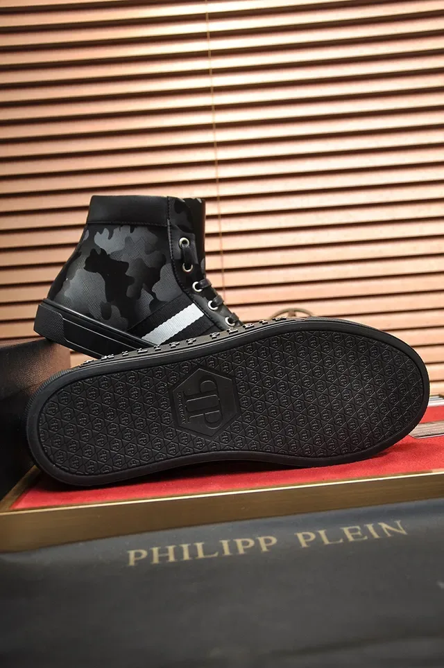 Philipp Plein Sneaker alta con estampado de camuflaje 4