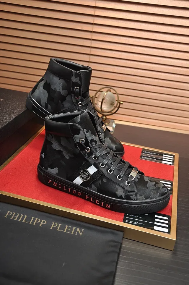Philipp Plein Sneaker alta con estampado de camuflaje 5
