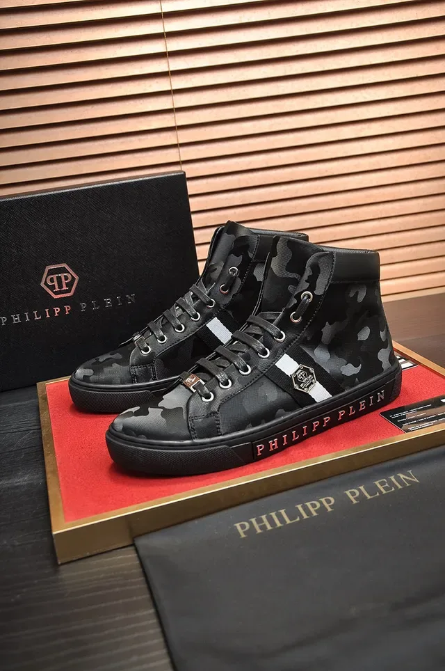 Philipp Plein Sneaker alta con estampado de camuflaje 7