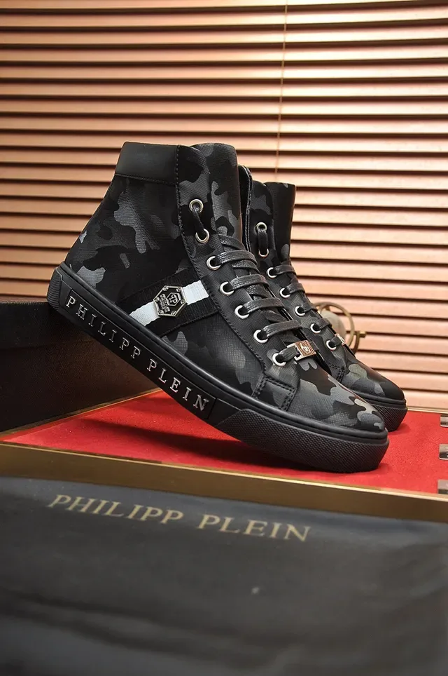 Philipp Plein Sneaker alta con estampado de camuflaje 8