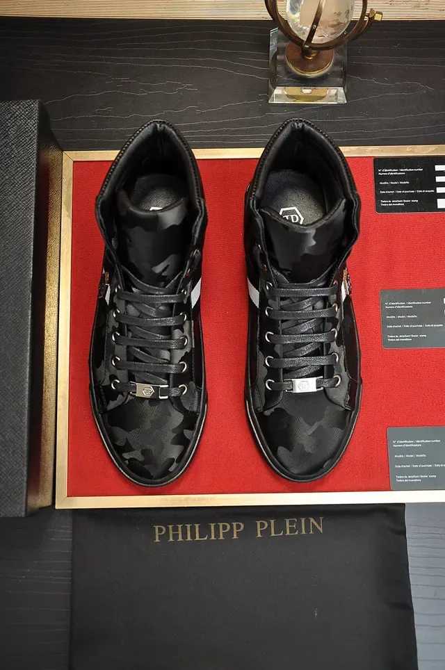 Philipp Plein Sneaker alta con estampado de camuflaje 9