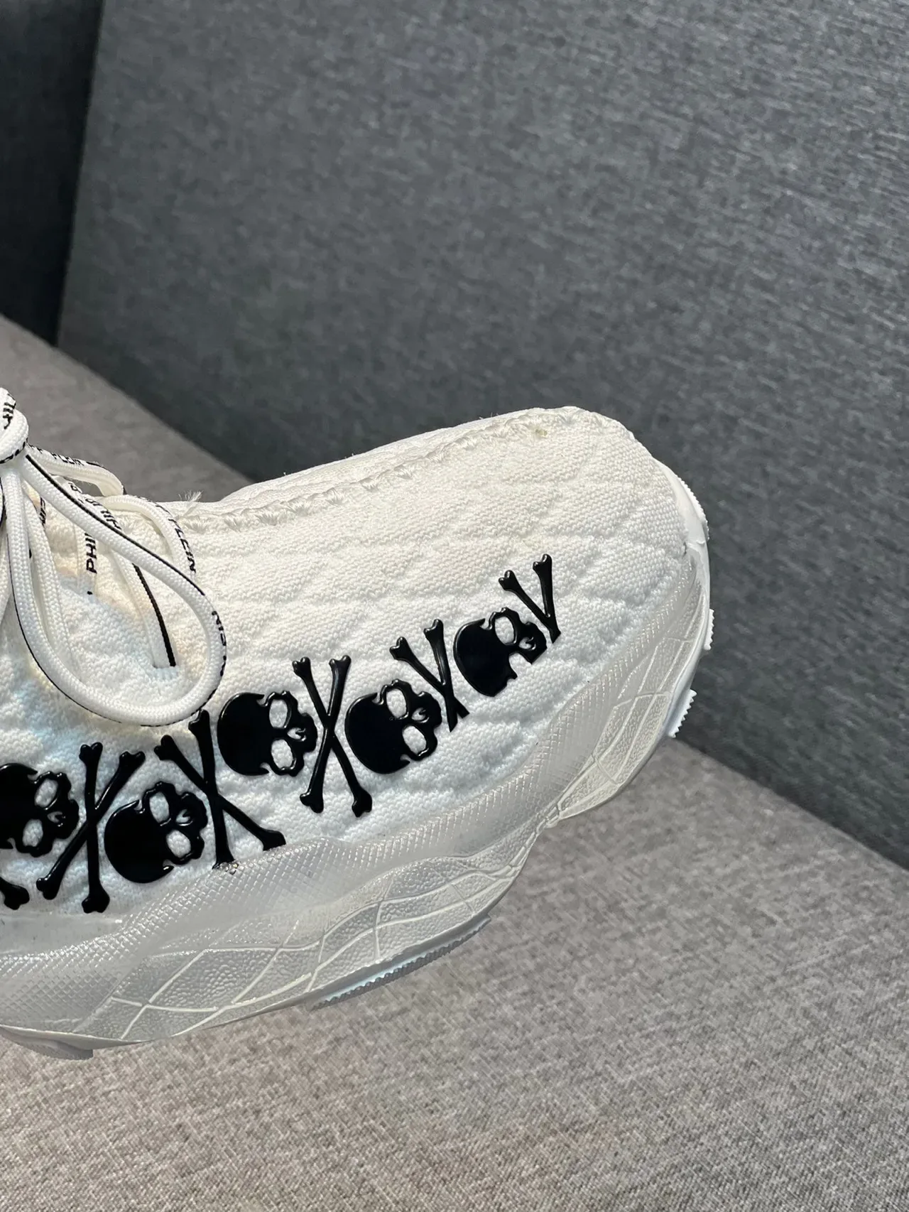 Philipp Plein Skull Motif White Chunky Sneakers 3