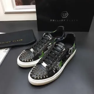 Philipp Plein स्टडेड कैमो ग्राफिक लाइफस्टाइल स्नीकरज़