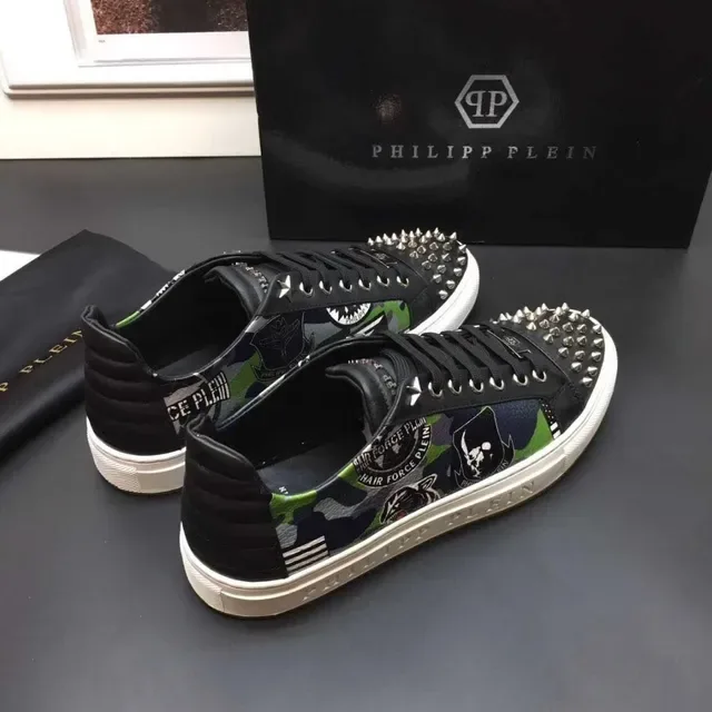 Philipp Plein Studded Camo Graphic Lifestyle Sneakers 4
