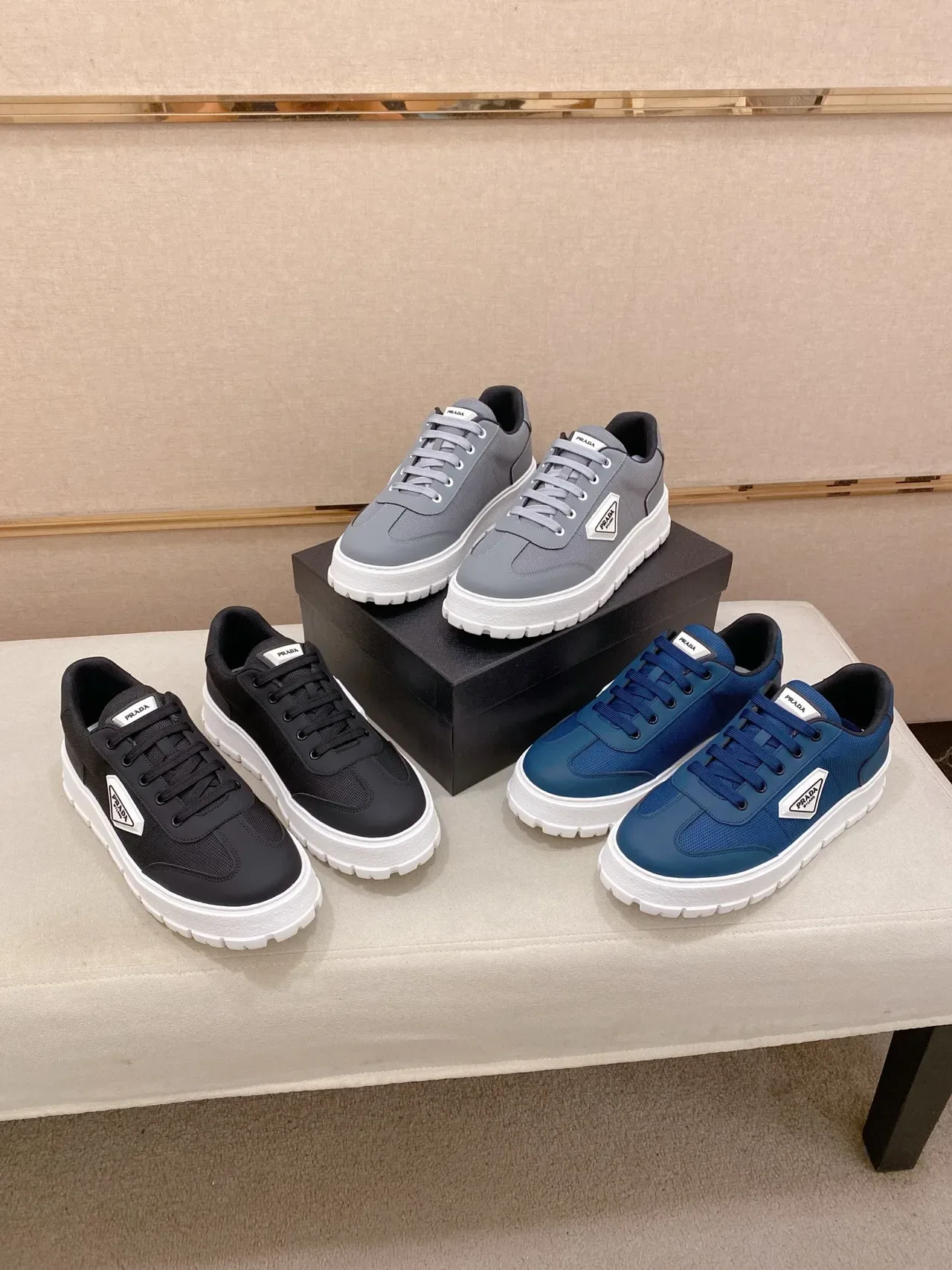 Prada Cloudbust Black and White Chunky Sneakers 2