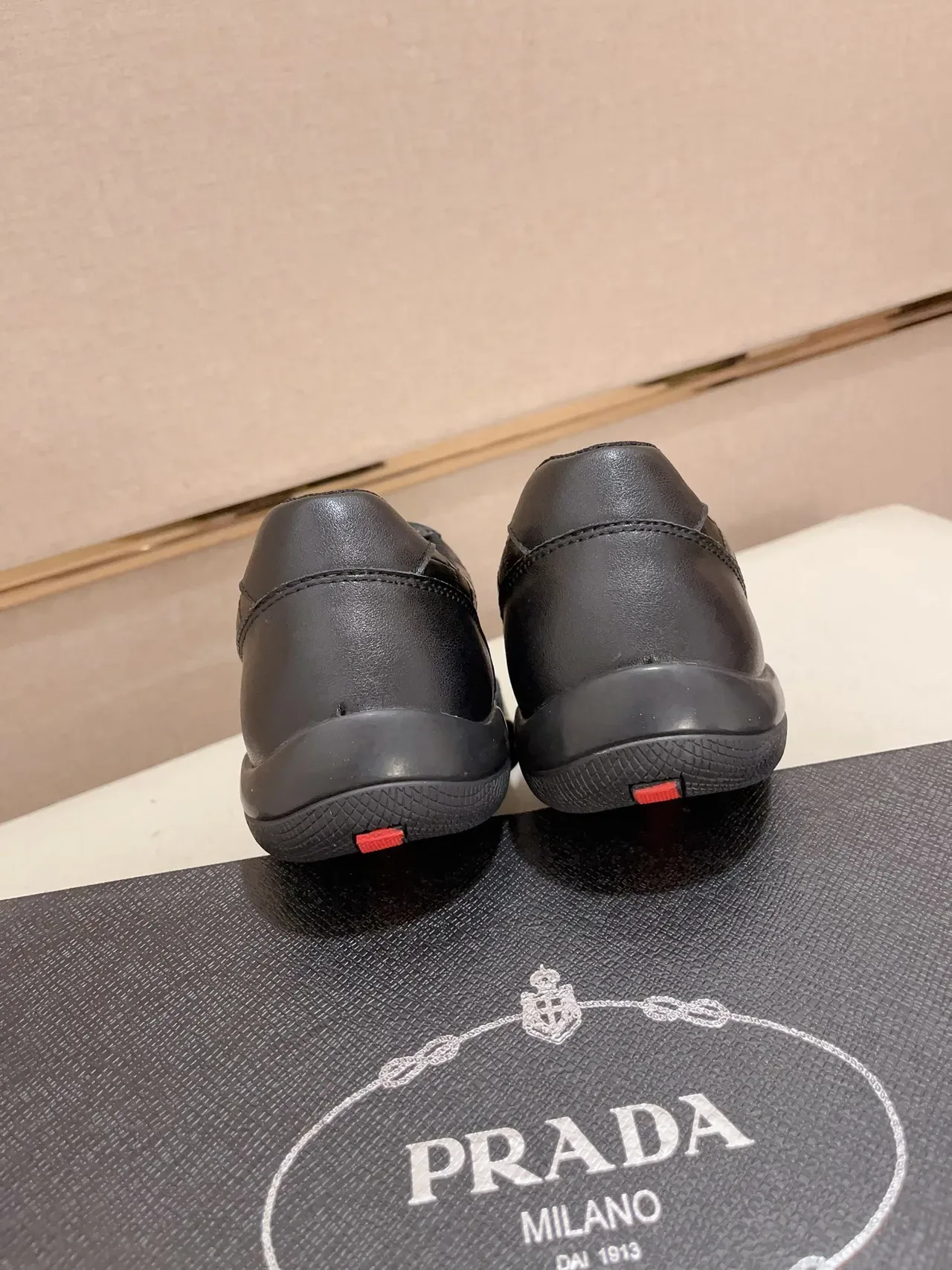 Prada Cloudbust Black Croc-Embossed Leather Lifestyle Sneakers 4
