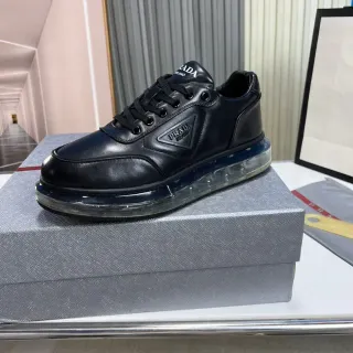 Prada Cloudbust Black Leather Lifestyle Sneakers
