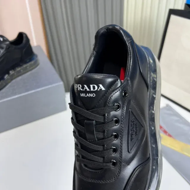 Prada Cloudbust Black Leather Lifestyle Sneakers 3