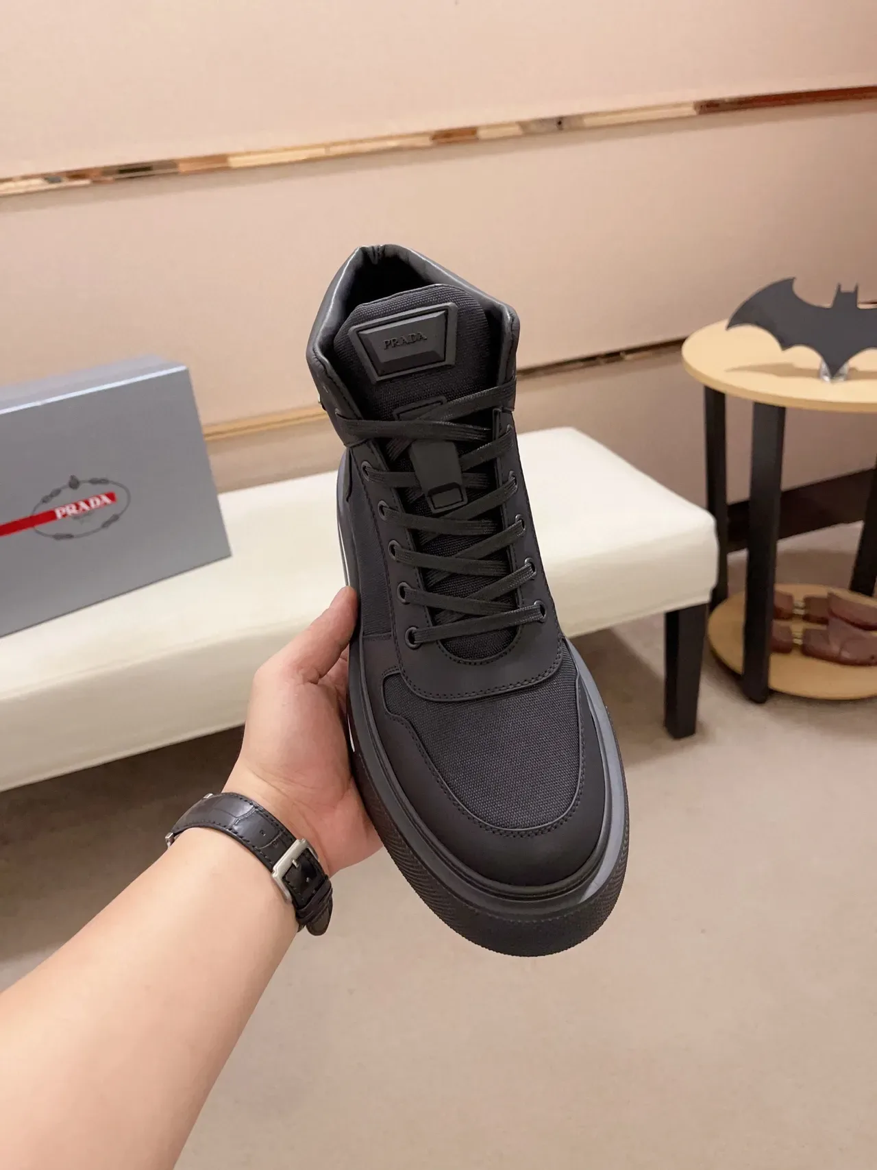 Prada Cloudbust Sneaker Plataforma Negro Lifestyle 2