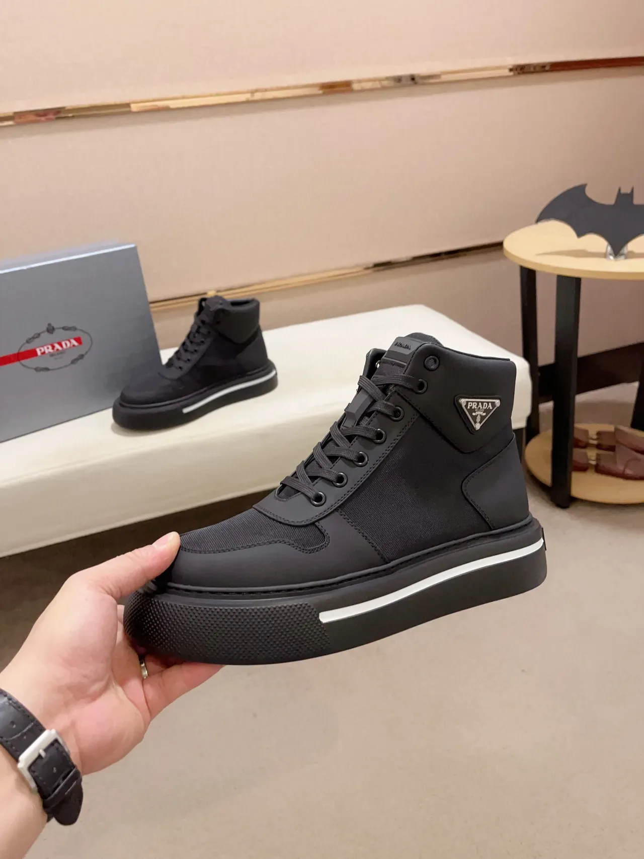 Prada Cloudbust Sneaker Plataforma Negro Lifestyle 9