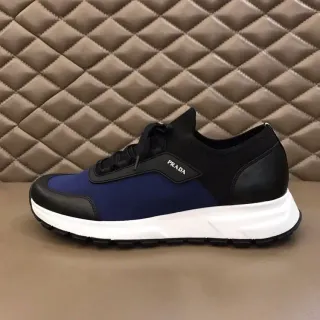 Prada Cloudbust Navy and Black Knit Lifestyle Sneakers
