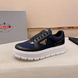 Prada Cloudbust Navy and Black Platform Lifestyle Sneakers