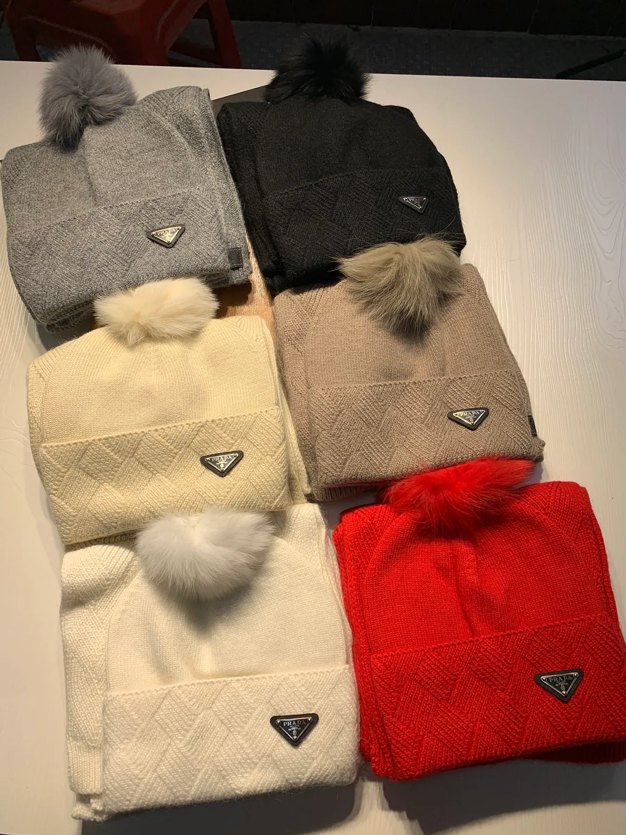 Prada Gray Heather Ribbed Knit Sweater 2