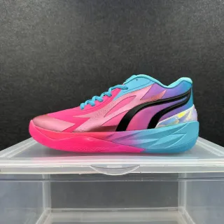 Puma All-Pro Nitro গোলাপি নীল গ্র্যাডিয়েন্ট উপরের অংশ নকশাকৃত মিডসোল বাস্কেটবল জুতা