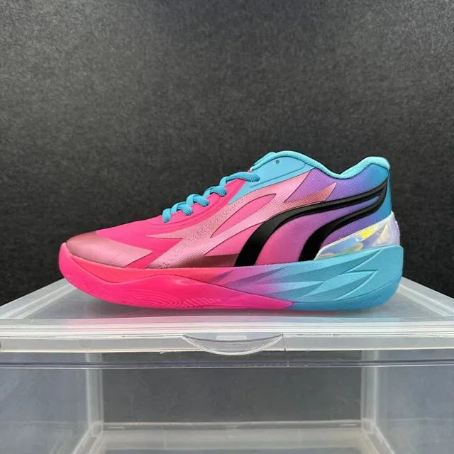 Puma All-Pro Nitro upper rosa azul degradê esculpido midsole sapatos de basquete 2