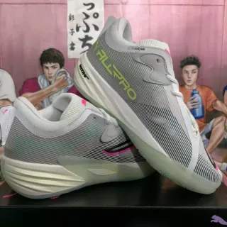 Puma ALLPRO ধূসর সাদা লাইম গ্রিন গোলাপি বাস্কেটবল জুতো