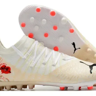 Puma Future Z Off-White Floral Graphic Firm-Ground Soccer Shoes