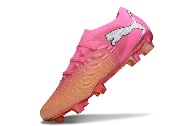 Puma Future Z গোলাপি কমলা লো-কাট লেস-আপ টেক্সচার্ড সিন্থেটিক আপার ফার্ম-গ্রাউন্ড সকার জুতো 12