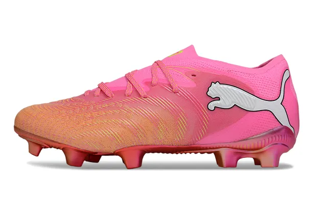 Puma Future Z গোলাপি কমলা লো-কাট লেস-আপ টেক্সচার্ড সিন্থেটিক আপার ফার্ম-গ্রাউন্ড সকার জুতো 16