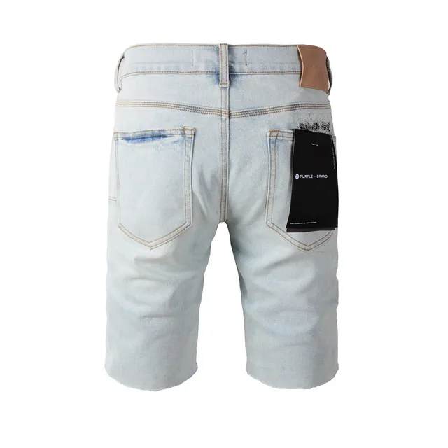 Shorts distressed patchwork bandana de Purple Brand 22