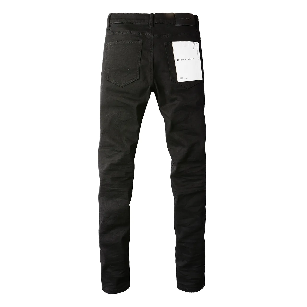 Purple Brand Slim-Straight Pantalones Vaqueros Negros 2