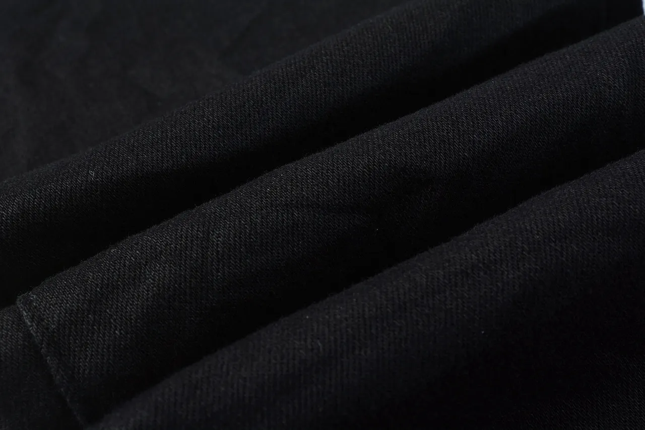 Purple Brand Slim-Straight Pantalones Vaqueros Negros 4