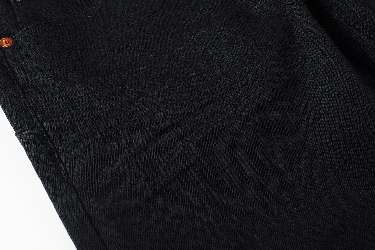 Purple Brand Slim-Straight Pantalones Vaqueros Negros 9