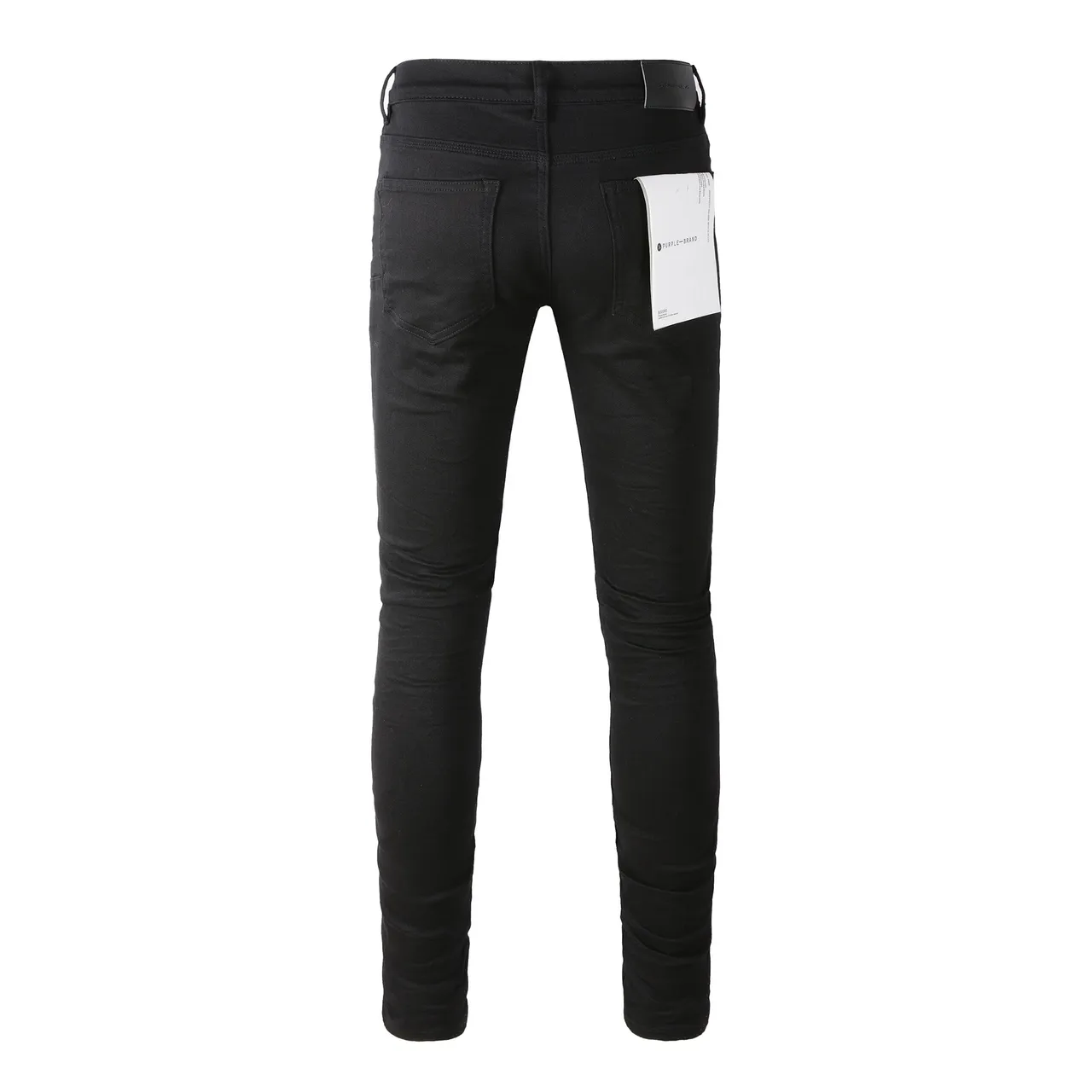 Purple Brand Slim-Straight Pantalones Vaqueros Negros 16