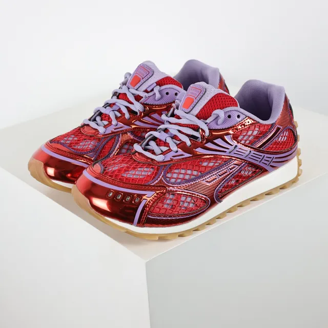 Reebok 红色紫色金属专利覆盖 Vector Cage 细节 生活式运动鞋 2