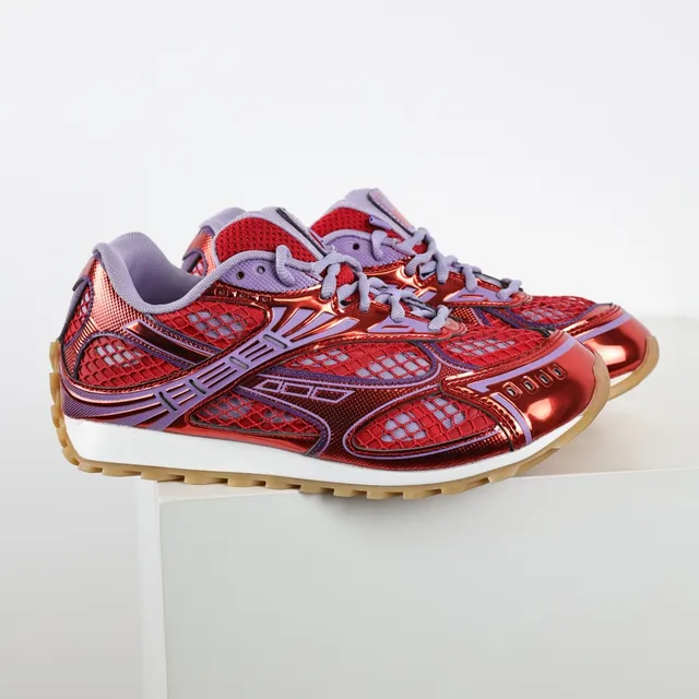 Reebok 红色紫色金属专利覆盖 Vector Cage 细节 生活式运动鞋 3